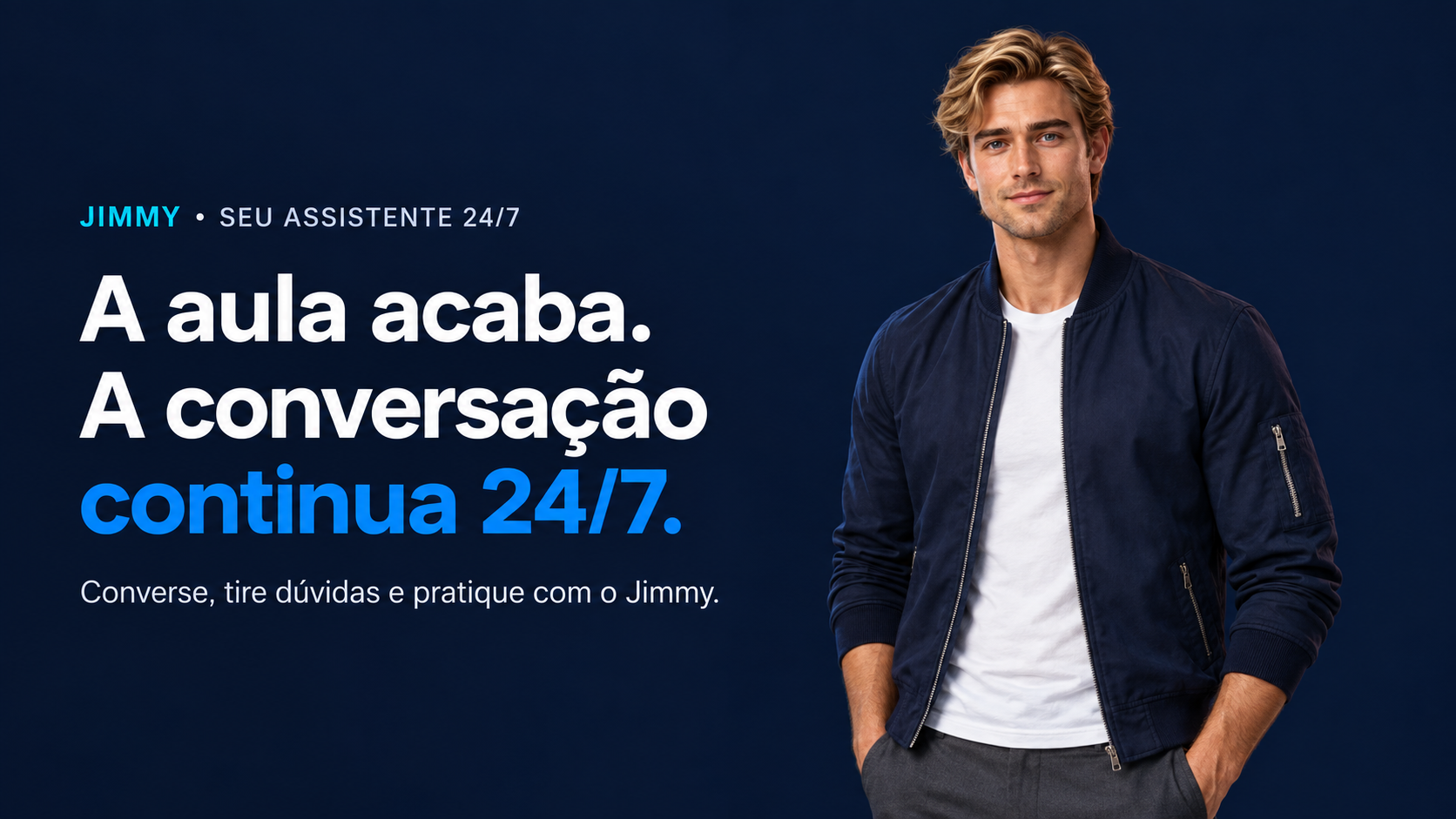 Jimmy, assistente de inglês da United